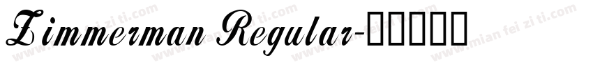Zimmerman Regular字体转换